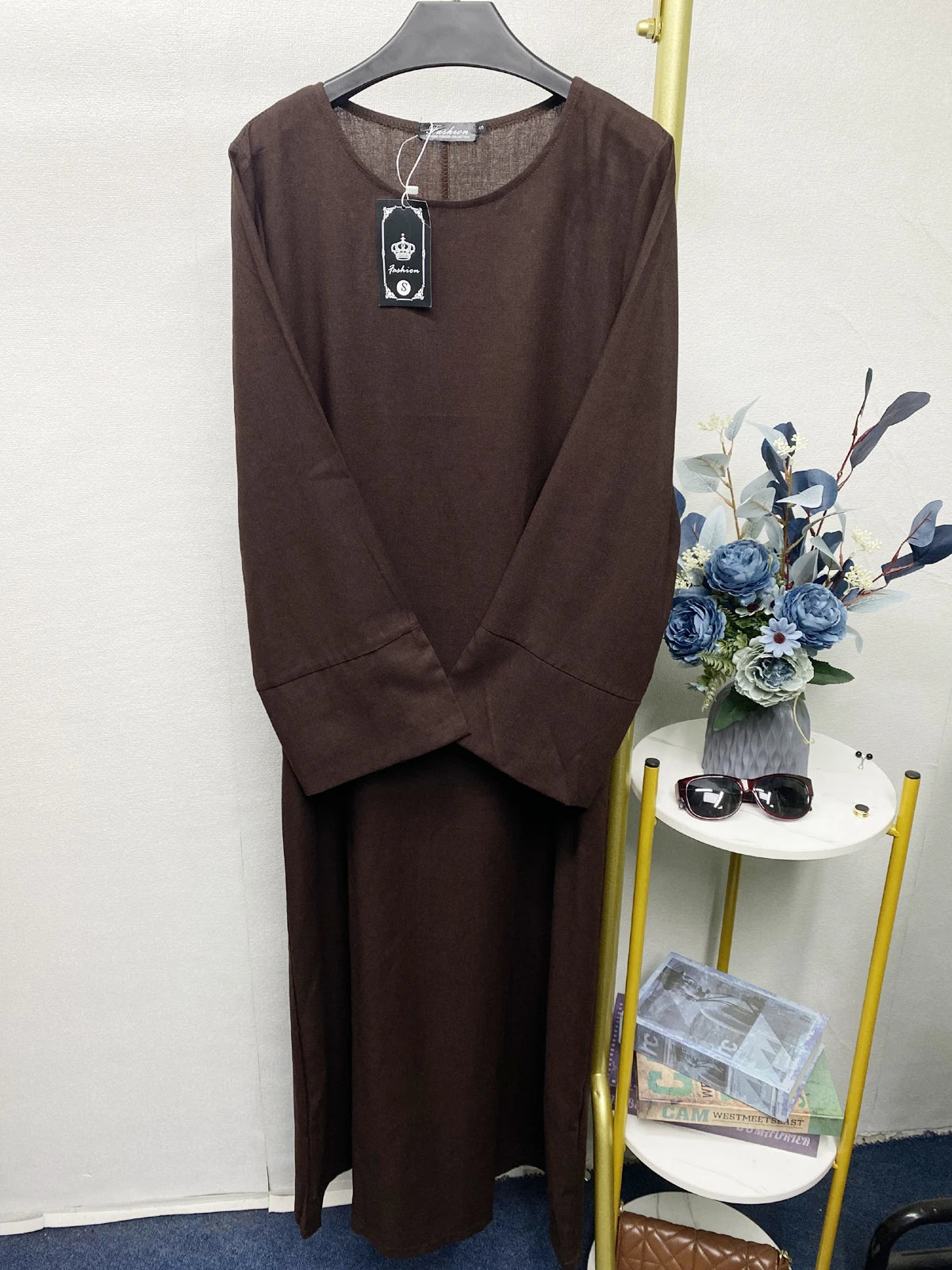 Abayas Split Sleeves Loose Kaftan Dress