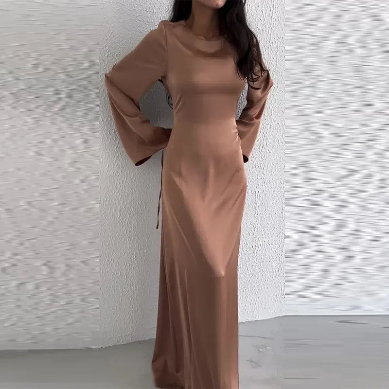 Abaya Dresses Slim Fit  Kaftan Elegant Long Robe