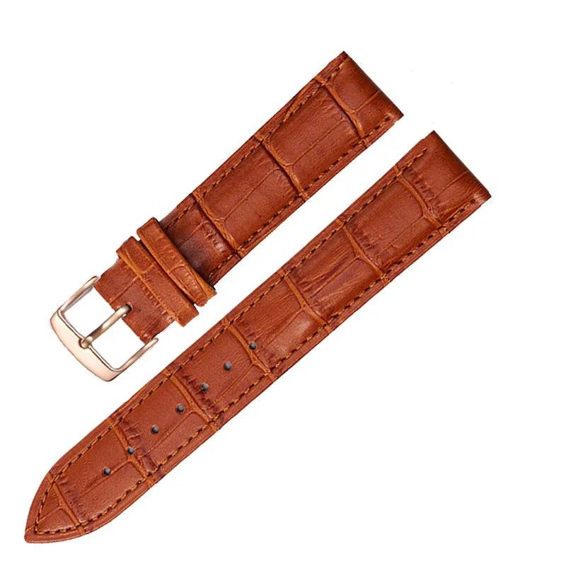 Universal Replacement  Leather Watch Strap Leather Watchband for Men Women 12mm 14mm 16mm 18mm 19mm 20mm 21mm 22mm Watch Band