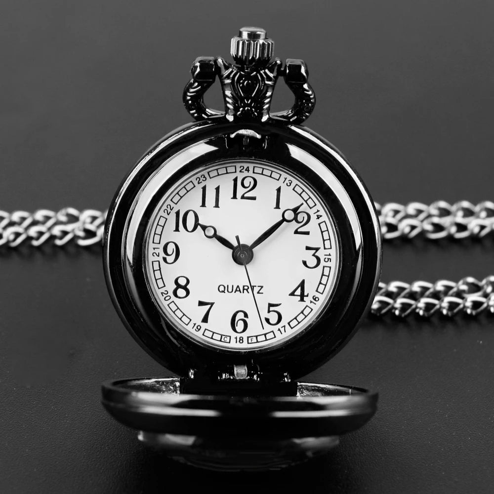 Unique Steampunk Glass Dome Vintage Quartz Pocket Watch Men Women Pendant Necklace Chain Charm Clock Hours Watch Jewelry Gifts