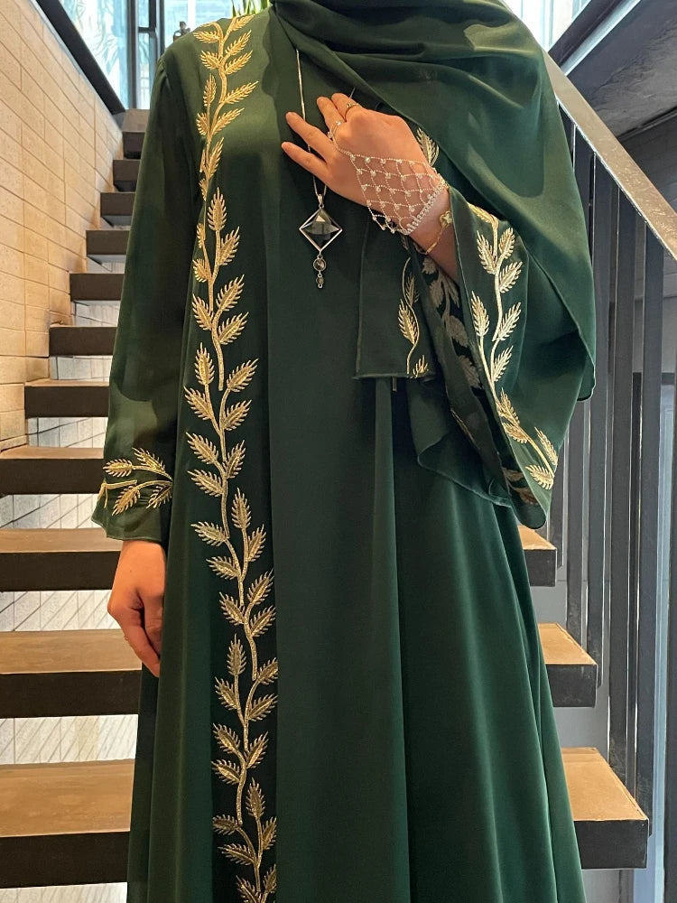 Abaya Dress with Scarf 2 Piece Set