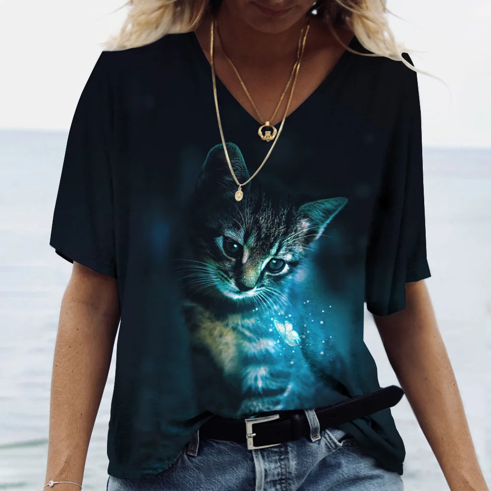 Fashion Women's T-shirt Short Sleeve