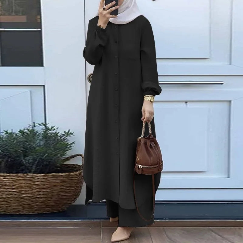 Abaya Islamic Jellabiyas Dresses Elegant Kaftan