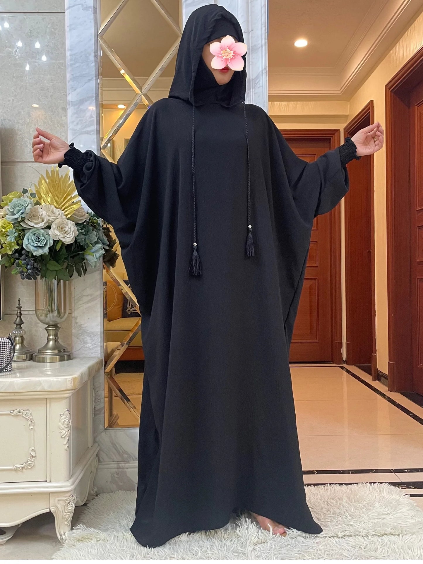 Abaya Islam Prayer Clothes High-grade Ice Silk Fabric Dresses  Kaftan