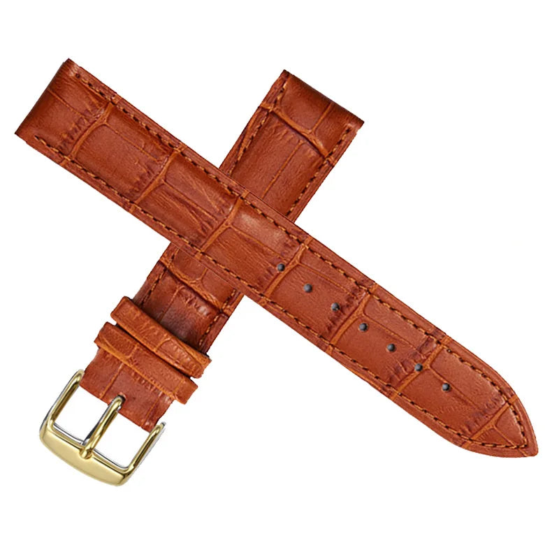 Universal Replacement  Leather Watch Strap Leather Watchband for Men Women 12mm 14mm 16mm 18mm 19mm 20mm 21mm 22mm Watch Band