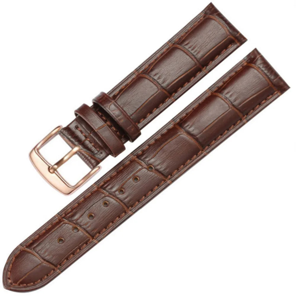 Universal Replacement  Leather Watch Strap Leather Watchband for Men Women 12mm 14mm 16mm 18mm 19mm 20mm 21mm 22mm Watch Band