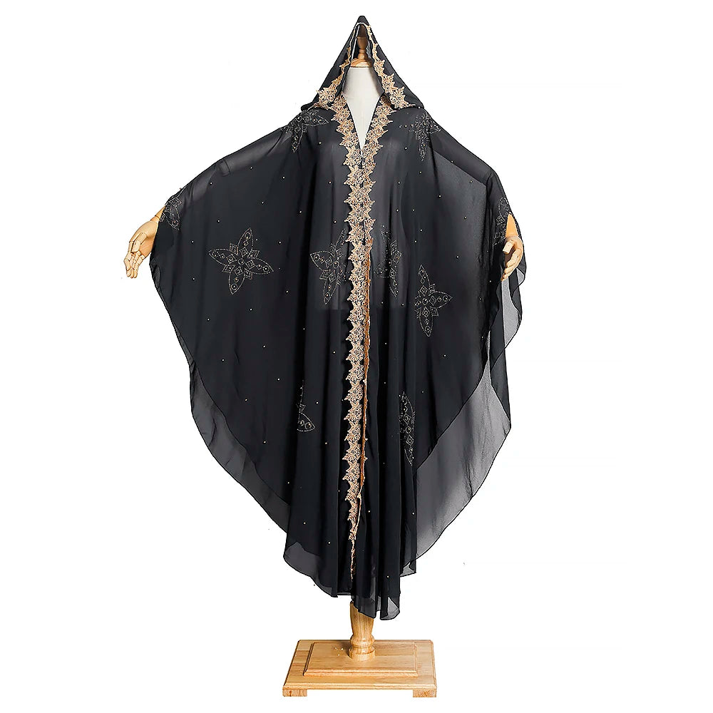 Abaya Kaftan Hijab Dress Cardigan African Style Evening Dresses Kimono Robe