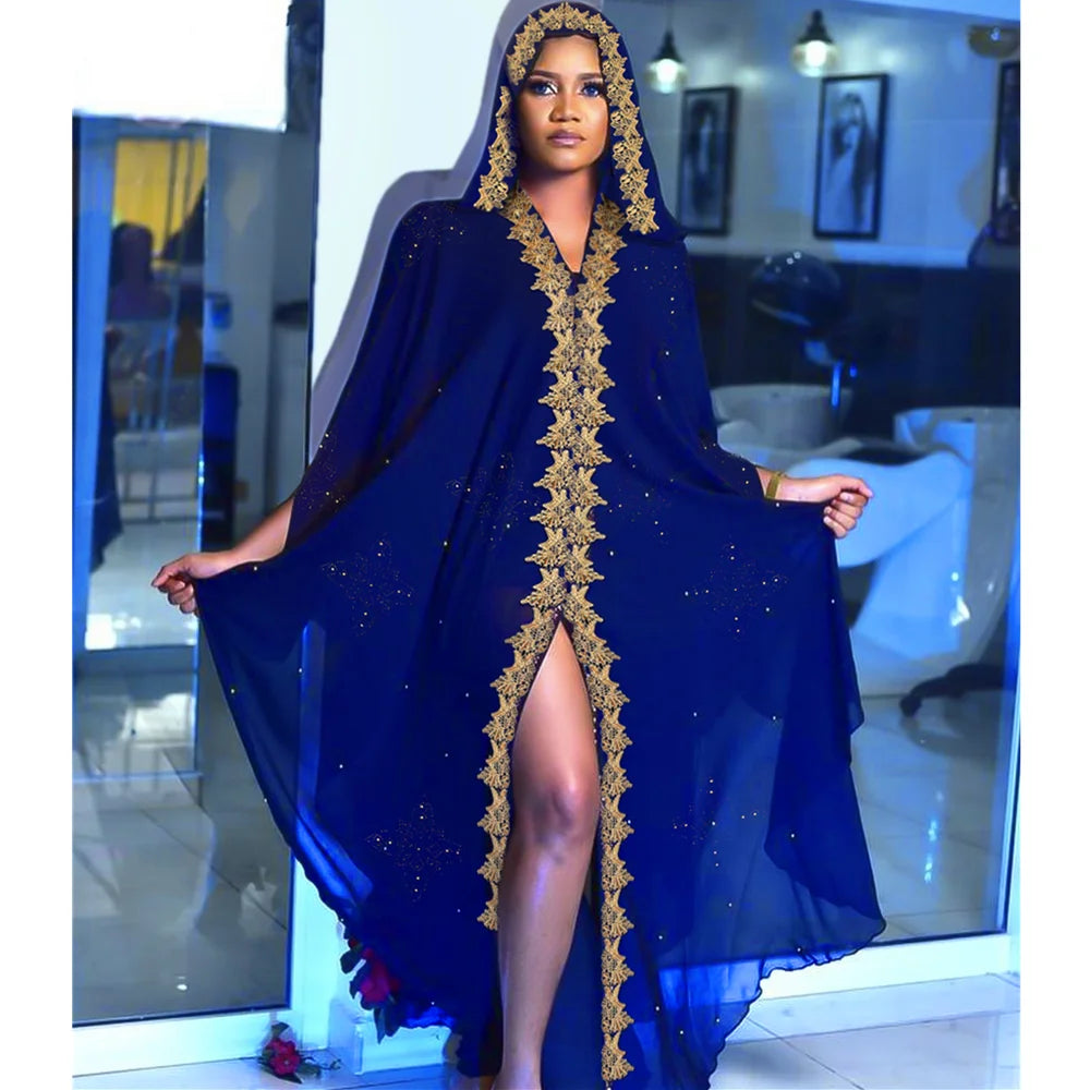 Abaya Kaftan Hijab Dress Cardigan African Style Evening Dresses Kimono Robe