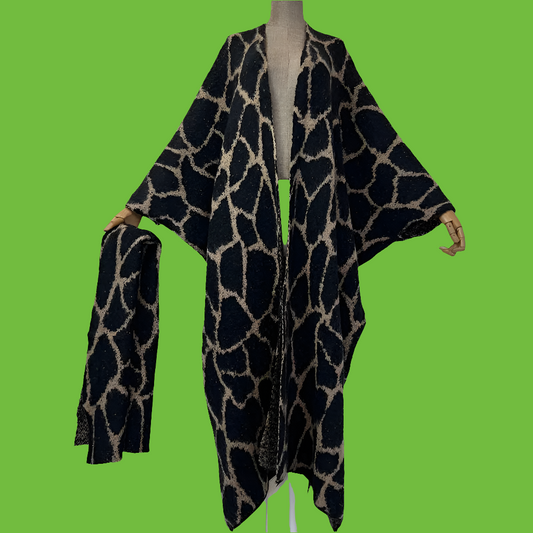 High-Quality Luxury Long Fur Overcoat Thick Warm Leopard print