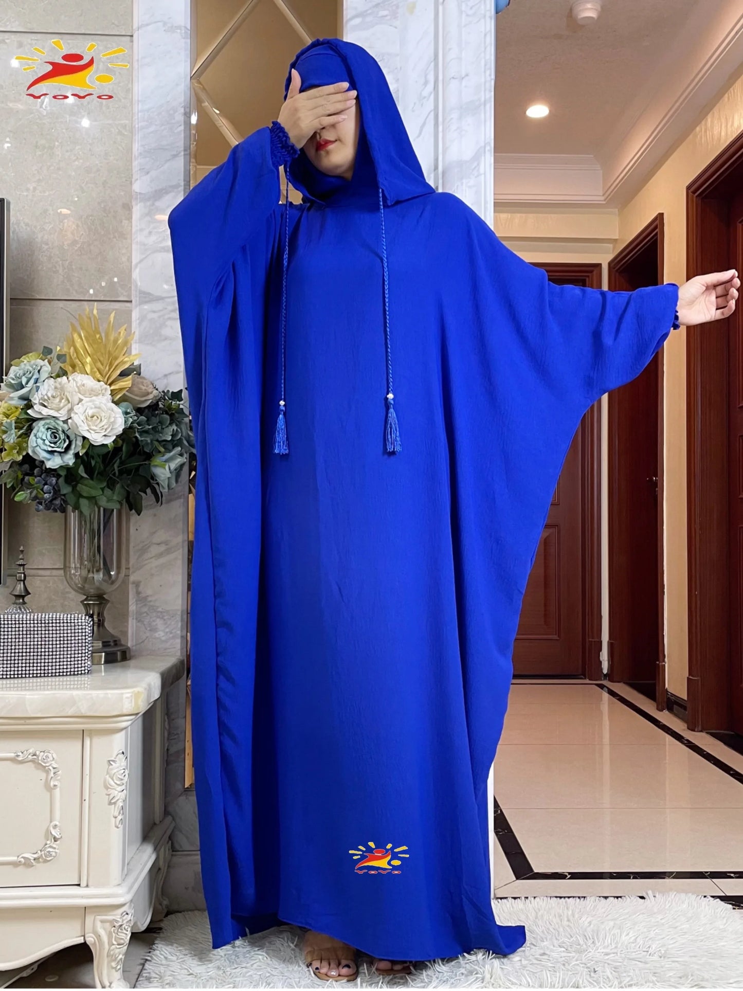 Abaya Islam Prayer Clothes High-grade Ice Silk Fabric Dresses  Kaftan